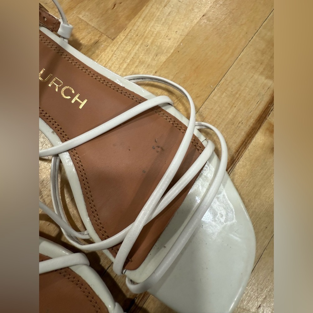 Tory Burch White Strappy Sandals - Picture 5 of 11